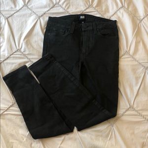 PAIGE BLACK HIGH RISE SKINNY JEAN